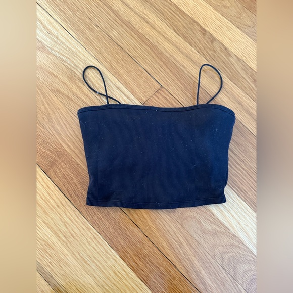 Alo Ribbed Spaghetti Strap Top - Picture 6 of 7